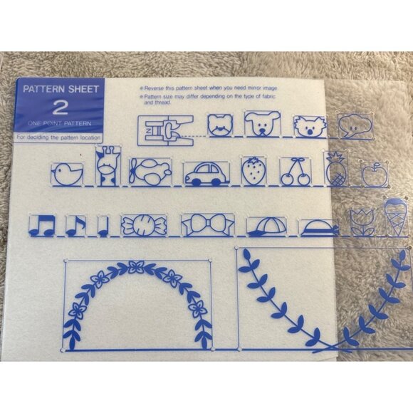 Singer Embroidery Sewing Guides Templates Lot Of 4 - Picture 3 of 5